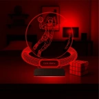 Hentbol Hentbolcu Hediye Kişiye Özel 3D Lamba - Masa Gece Lambası