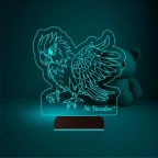 Papağan Pet Shop Kişiye Özel 3D Lamba - Masa Gece Lambası