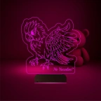 Papağan Pet Shop Kişiye Özel 3D Lamba - Masa Gece Lambası
