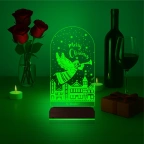 Yılbaşı Hediyesi Yeni Yıl Kişiye Özel 3D Lamba - Masa Gece Lambası