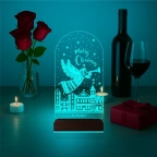 Yılbaşı Hediyesi Yeni Yıl Kişiye Özel 3D Lamba - Masa Gece Lambası